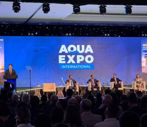 José Antonio Camposano, presidente ejecutivo de la CNA, inauguró AquaExpo International 2026.