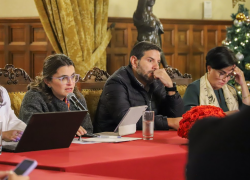 En la sesión participó la vicepresidenta María José Pinto, quien se encuentra encargada del Ministerio de Salud Pública. Foto: MSP