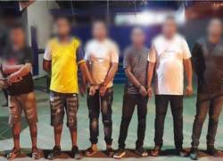 Ocho presuntos miembros de “Los Choneros” son capturados tras operativo en Los Ríos