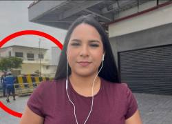 Un asalto se registró en plena transmisión de una periodista deportiva.