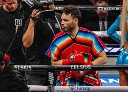 Julio César Chávez Jr. de México antes de su pelea de peso crucero contra Jake Paul, en el Honda Center en Anaheim, California, EE. UU., el 28 de junio de 2025.