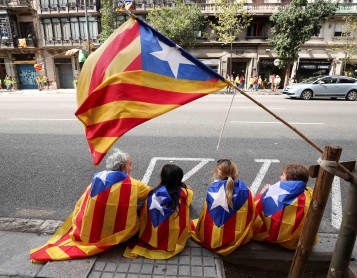 Así se vive en España el día nacional de Cataluña &quot;La Diada&quot;