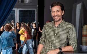 Foto del actor y director Jaime Tamariz realizada en su academia de actuación 'Teatriz'.