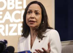 La ganadora del Premio Nobel de la Paz, María Corina Machado.