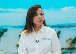 Fotografía de archivo de la prefecta del Guayas, Marcela Aguiñaga.