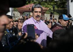 El presidente de Venezuela, Nicolás Maduro, asiste a una manifestación en el Día de la Juventud en Caracas el 13 de noviembre de 2025.