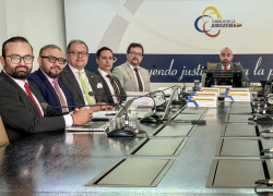 Pleno del Consejo de la Judicatura, que es presidido por Mario Godoy. Foto: CJ
