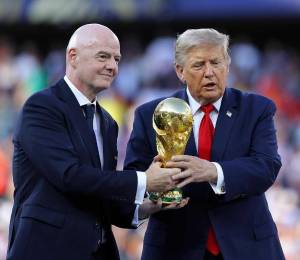 Durante el Mundial, Gianni Infantino y Donald Trump compartieron varios actos simbólicos, incluso llamadas.