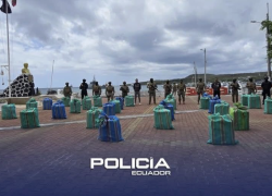 Entre los indicios levantados constan 1.478,7 kilogramos de clorhidrato de cocaína.