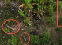 El presidente Gustavo Petro expuso fotos de la bomba que rebotó a Colombia.