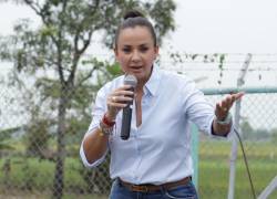 Fotografía de archivo de la prefecta del Guayas, Marcela Aguiñaga.