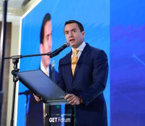 Con la presencia del presidente Daniel Noboa, se dio inicio al Foro Global de Emprendimiento y Tecnología para América Latina y el Caribe (GET Forum)