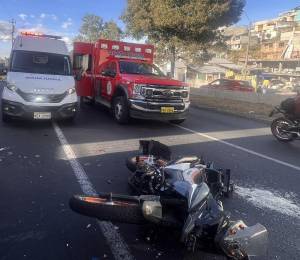 Fotografía que muestra la escena tras el accidente.
