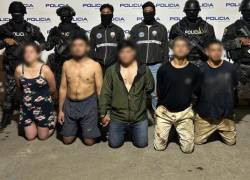 Los cinco presuntos miembros del GDO Los Lobos que estarían detrás de las amenazas.