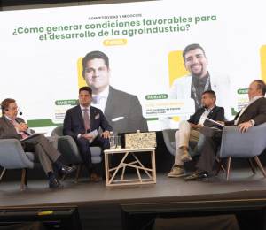 Participantes del panel Cómo generar condiciones favorables para el desarrollo de la agroindustria del Summit Agro &amp; Food Business