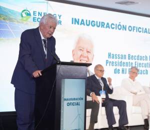 Hassan Becdach, presidente ejecutivo de HJ Becdach, en la inauguración de la ExpoEnergy 2026,.