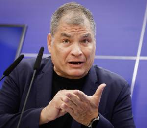 Fotografía de archivo del expresidente de Ecuador, Rafael Correa.