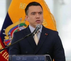 Fotografía de archivo del presidente de Ecuador, Daniel Noboa.