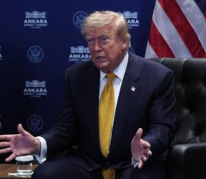 El presidente de Estados Unidos, Donald Trump, en la cumbre de la OTAN en Ankara.