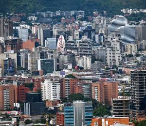 Esta vista aérea muestra la ciudad de Caracas el 5 de septiembre de 2025.