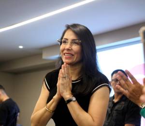 Fotografía de archivo de la excandidata presidencial del correísmo, Luisa González.