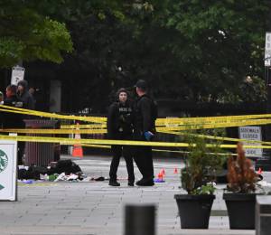Fuerzas de seguridad acordonaron la zona famosa avenida 17 y Pennsylvania, en Washington.