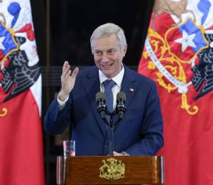 El presidente de Chile, José Antonio Kast, habló durante la conmemoración de los 200 años de la Presidencia de la República de Chile, el 9 de julio de 2026.