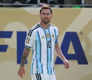 Lionel Messi jugando la final del Mundial 2026 ante España.