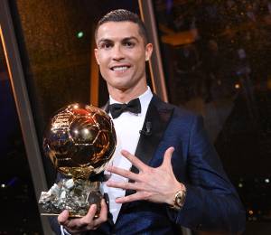 Cristiano Ronaldo, ganador de 5 Balones de Oro en su carrera.