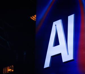 Logo de la inteligencia artificial como referencia.