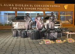 Droga decomisada por la Policía Nacional