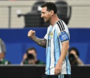 Lionel Messi celebrando el gol histórico frente a Austria en el Mundial 2026.