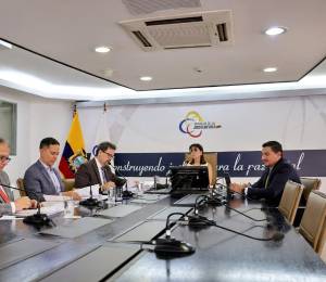 El Pleno del Consejo de la Judicatura, presidido por Mercedes Caicedo.