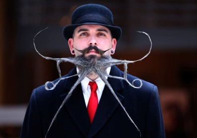 Las barbas y bigotes más extravagantes reunidos en un concurso