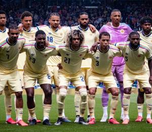 Once inicial de Curazao en su último amistoso internacional.