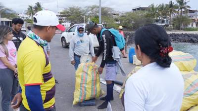M&aacute;s de 1.300 kilos de basura costera y submarina se recolect&oacute; en Gal&aacute;pagos