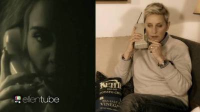 La genial parodia de Ellen DeGeneres al video de Adele La genial parodia de Ellen DeGeneres al video de Adele