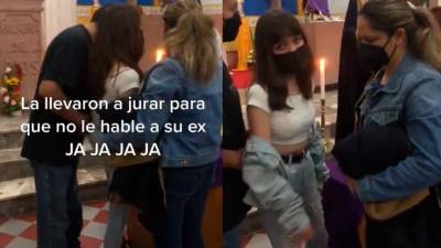 &ldquo;Medidas desesperadas&ldquo;: Padres hicieron que su hija jure en la iglesia que no volver&iacute;a a hablar con su ex