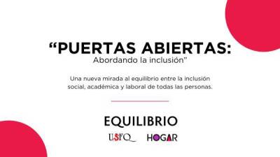 Hablemos de inclusión en el nuevo encuentro de EQUILIBRIO Hablemos de inclusión en el nuevo encuentro de EQUILIBRIO