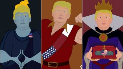 Así se ve Donald Trump como los villanos de Disney Así se ve Donald Trump como los villanos de Disney