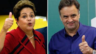 Rousseff supera a Neves por un punto pero persiste "empate técnico" Rousseff supera a Neves por un punto pero persiste "empate técnico"