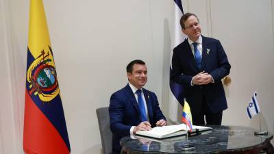 Daniel Noboa lleg&oacute; a Israel para fortalecer la cooperaci&oacute;n en seguridad y tecnolog&iacute;a