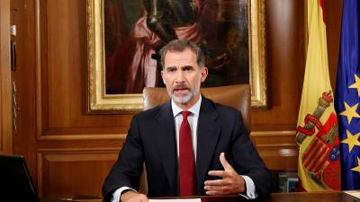 Rey Felipe ve una &amp;quot;deslealtad inadmisible&amp;quot; en Catalu&ntilde;a