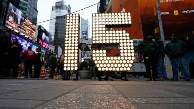 Times Square está preparado para recibir el Año Nuevo Times Square está preparado para recibir el Año Nuevo