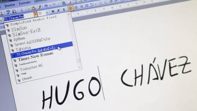 Hugo Chávez sigue escribiendo... en Word Hugo Chávez sigue escribiendo... en Word