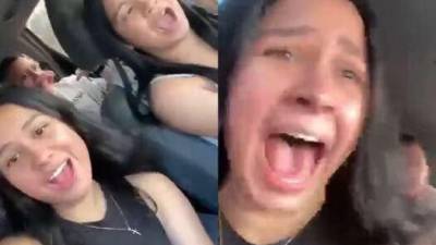 VIDEO: J&oacute;venes grabaron el momento en el que su carro se volc&oacute;, segundos despu&eacute;s de que aparecieran todos cantando sin ver la calle