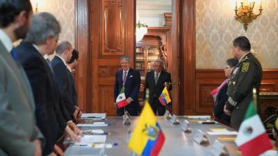 Presidente Lasso logra una reuni&oacute;n productiva con M&eacute;xico pero no cierran acuerdo comercial