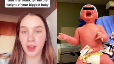 Bebé gigante sorprende a usarios de TikTok Bebé gigante sorprende a usarios de TikTok