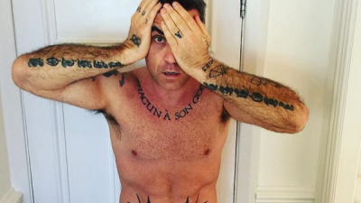 Robbie Williams estremece las redes con un inusual video Robbie Williams estremece las redes con un inusual video