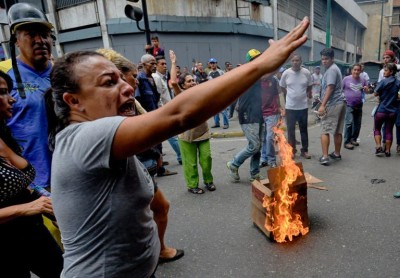 &quot;Tenemos hambre&quot;, gritan en protesta en Venezuela